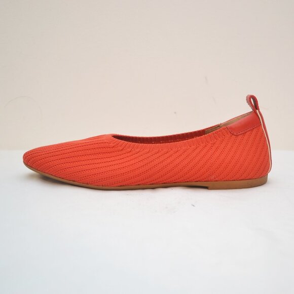 Everlane Day Glove Reknit Red Ballet Flat Pre Owned Size 8 - Picture 2 of 8